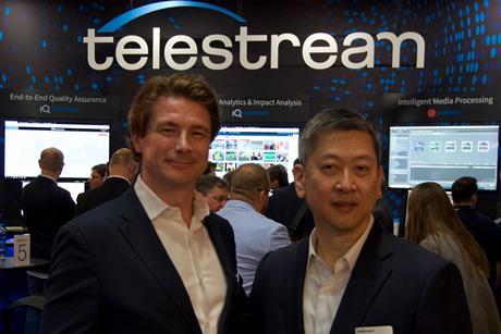 Telestream’s Alistair Butler with Kevin Khoo (head of APAC sales)