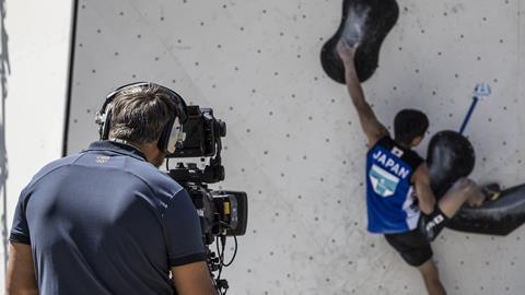Olympics climbing camera