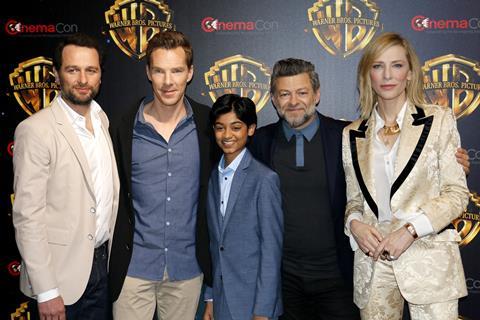 Andy Serkis and Mowgli cast 3x2