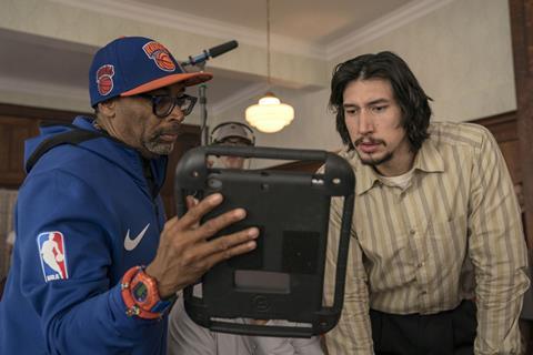 Blackkklansman Spike Lee and Adam Driver Universal Pictures 3x2