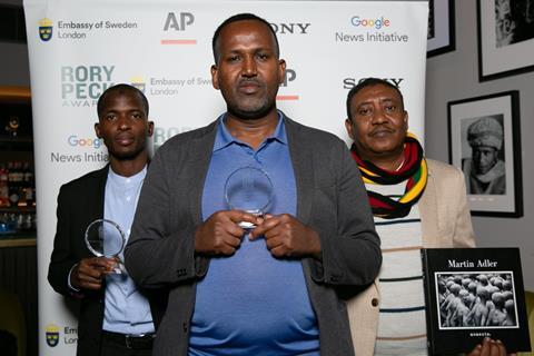 George Photo 2. - Winners Yusuf, Jamal, Mohammad Rory Peck Awards