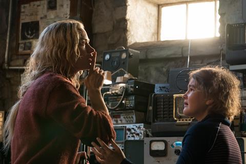 Digital zero: Emily Blunt and Millicent Simmonds, who is also deaf, as Evelyn and Regan Abbott