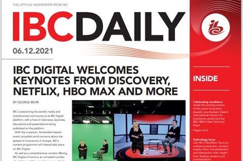 IBC Daily issue 1 FC screen grab 3x2