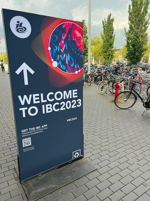 Welcome to IBC2023 sign