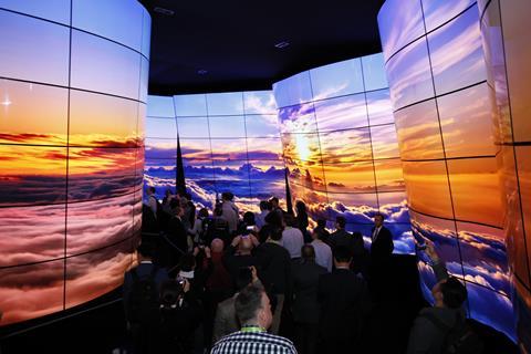 LG's OLED canyon experience at CES 2018