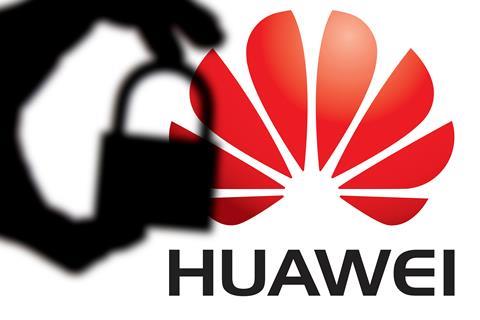 Huawei security (Ink Drop shutterstock)