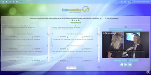 Videomenthe’s Eolementhe media tool box includes a three-pane view option