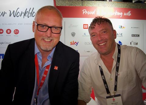 Feel the buzz: Red Bee’s Stephen Penny is with Ben Leaver, Pixit Media’s CEO